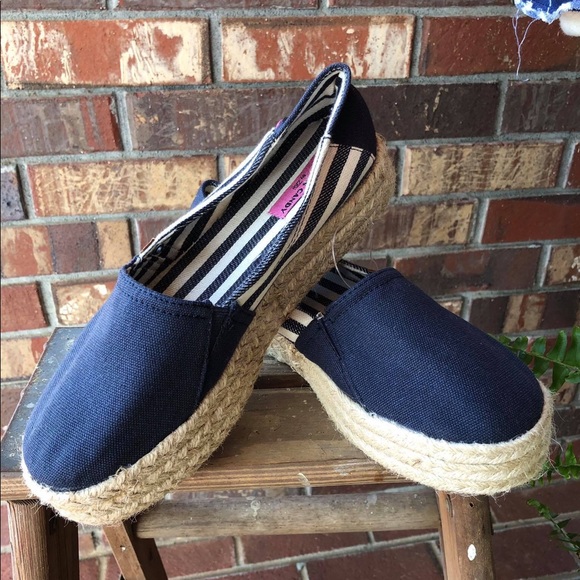 Rock & Candy Shoes - 💖BOGO FREE! Rock & Candy Navy Canvas Espadrille 8